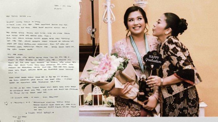 Tangkapan layar surat Putri Candrawathi untuk Trisha.