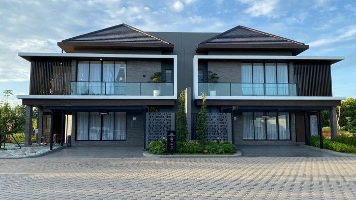Rumah contoh The Morizen Summarecon Mutiara Makassar, Senin (27/5/2024). The Morizen merupakan klaster hunian eksklusif terbaru bergaya Jepang, yang ramah lingkungan.