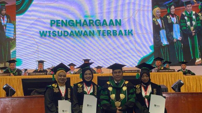 WISUDA PERDANA UICI-Universitas Insan Cita Indonesia (UICI) menggelar Dies Natalis ke-4 sekaligus Wisuda Perdana di Auditorium Binakarna, Hotel Bidakara, Jakarta, Senin (24/2/2025). Rektor UICI Prof Laode Masihu Kamaluddin menegaskan komitmen universitas dalam memberikan akses pendidikan tinggi berbasis digital yang menjangkau seluruh pelosok negeri tanpa batas geografis, ekonomi, maupun sosial.