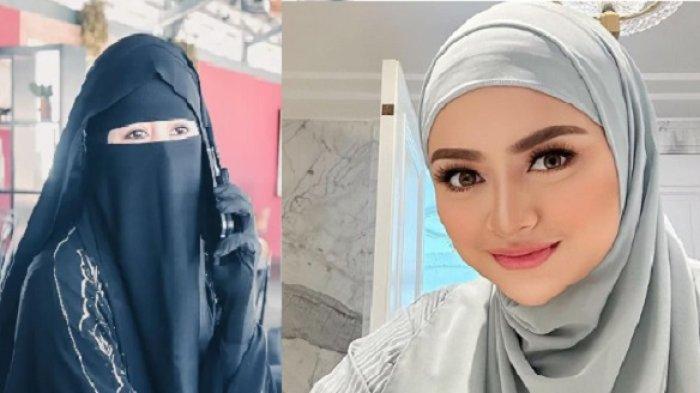 Umi Pipik dan Nathalie Holscher. Umi Pipik akui sempat menangis saat pertama kali tahu sahabatnya, Nathalie Holscher, memutuskan lepas hijab.