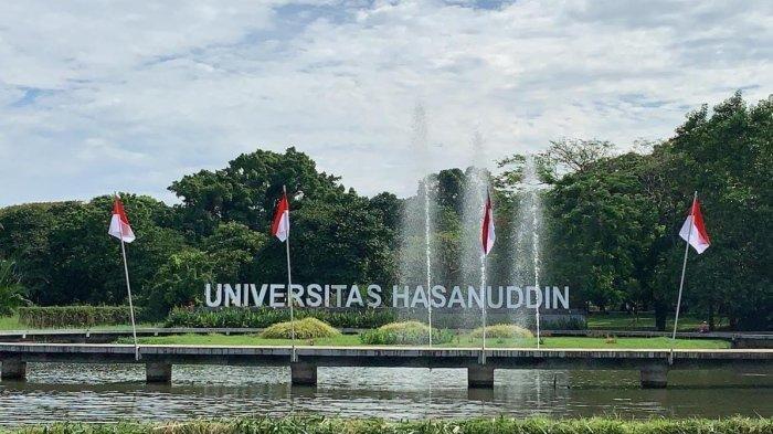 Kampus Universitas Hasanuddin atau Unhas di Tamalanrea, Makassar, Sulsel. Sebanyak 108 Guru Besar Unhas menolak revisi UU Pilkada.