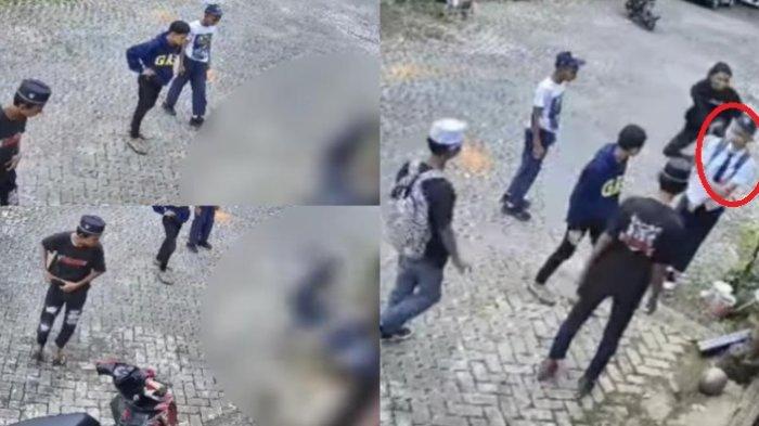 Viral di media sosial perundungan pelajar SMP di sebuah kompleks perumahan Kota Makassar. Korban ditendang hingga tersungkur.
