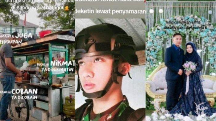 Viral di tiktok prajurit TNI nikahi seorang santri setelah berjuang panjang termasuk menyamar jadi penjual batagor.