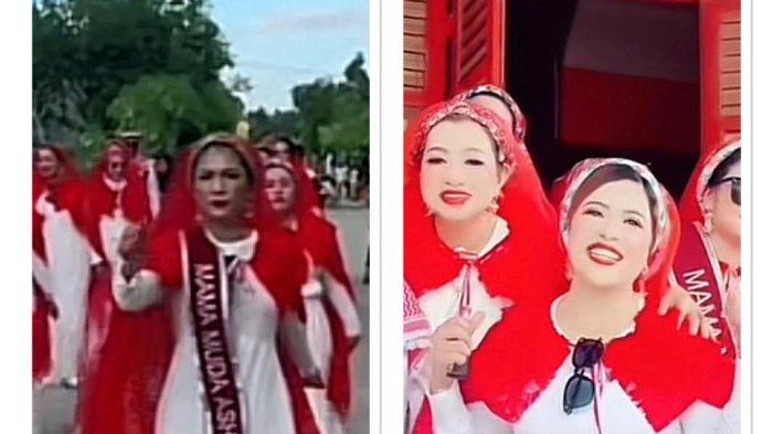 Viral segerombolan mama aji dan bapak aji ikut memeriahkan HUT ke-78 RI pada 17 Agustus 2023 lalu. 