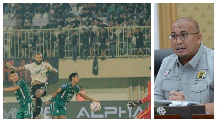 WASIT DIGANTI- Kapten PSM Makassar, Yuran Fernandes usai menyundul bola ke gawan PSS Sleman pada pekan 31 Liga 1 2024/2025 di Stadion Maguwoharjo, Sleman, Daerah Istimewa Yogyakarta, Sabtu (3/5/2025) malam. Kali ini, egislator Partai Gerindra, Andre Rosiade meminta kepada ketua umum PSSI, Erick Thohir untuk mengecek wasit yang memimpin laga PSM Makassar vs PSS Sleman.