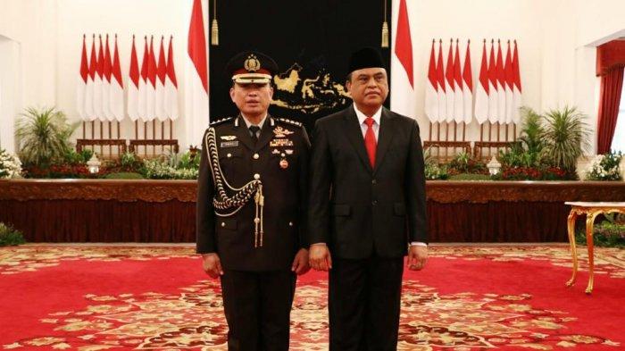 Brigjen Awal Chairuddin bersama Komjen Pol Syafruddin
