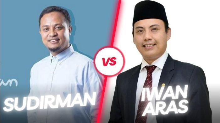Ketua DPD Partai Gerindra Sulawesi Selatan, Andi Iwan Darmawan Aras dan Andi Sudirman Sulaiman 