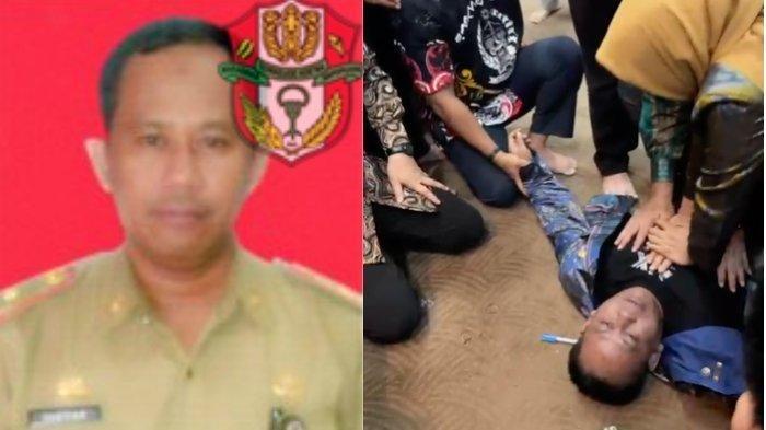 Kepala Inspektorat Kabupaten Wajo Saktiar meninggal dunia di Kantor Gubernur Sulsel Kamis (29/8/2024).