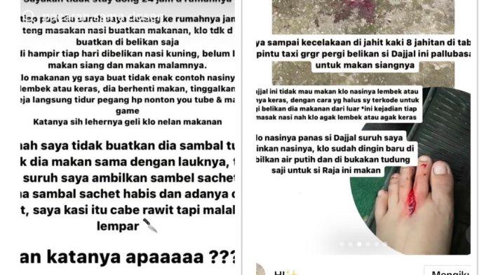 Kolase postingan Ayu Wulandari yang bikin nyesek di akun Tiktok @kepoyuk8