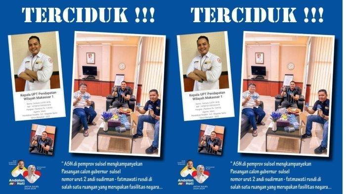 Foto ASN Diduga tak netral yang beredar di Media Sosial