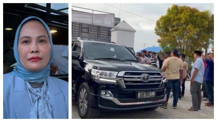 MOBIL RP2,7 M-  Calon Wali Kota Palopo, Naili Trisal dan wakilnya, Akhmad Syarifuddin datang ke Kantor KPU Palopo menggunakan Toyota Land Cruiser dengan nomor polisi B 1 AMU, Senin  (10/3/2025) sore. Mobil baru merk Toyota Land Cruiser diangka kisaran Rp2,6 hingga Rp2,7 miliar.