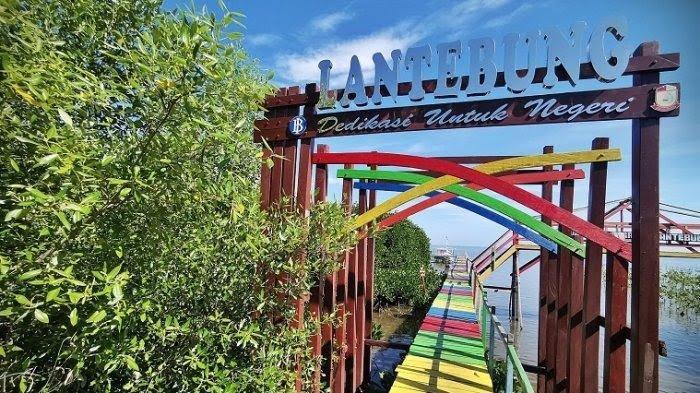 Potret Hutan Mangrove Lantebung, atau destinasi ekowisata Makassar di Kecamatan Tamalanrea, Kota Makassar, Sulawesi Selatan,