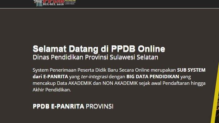 LINK Pendaftaran PPDB Sulsel 2019, Baca Ketentuan dan Persyaratan