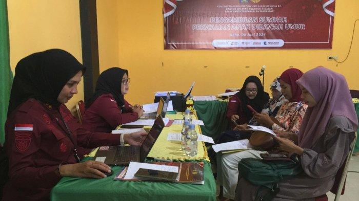 Proses pengambilan sumpah perwalian bagi wali anak di bawah umur sesuai dengan penetapan Pengadilan Agama Raha.