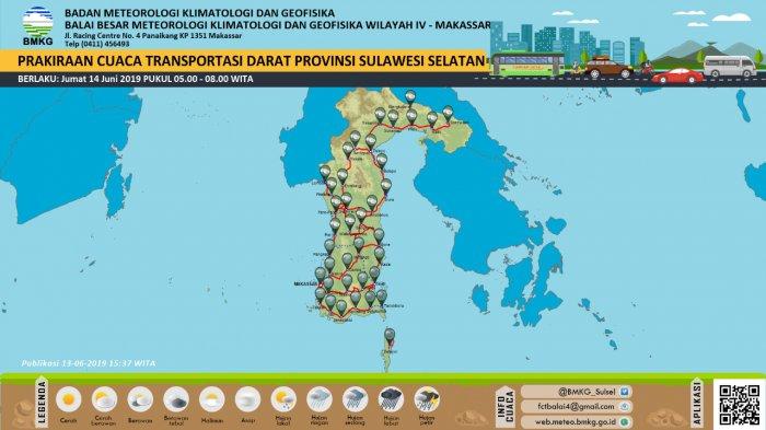 BMKG Prediksi Toraja Hujan Ringan Malam Hari - Tribun-timur.com