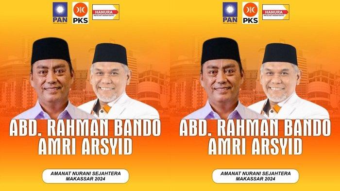 Flyer Rahman Bando-Amri Arsyid Tersebar luas jelang pendaftaran pencalonan Pilwali Makassar ke KPU