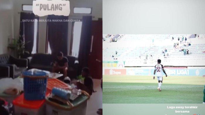 Tangkapan gambar dari; postingan instagram Yance dan Yakob Sayuri kode tinggalkan PSM Makassar