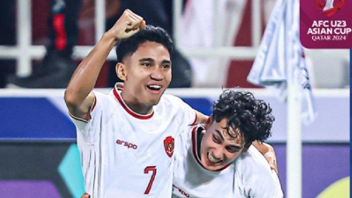 selebrasi gelandang timnas Indonesia, Marselino Ferdinan mencuri perhatian setelah menjebloskan gol kedua ke gawang Arab Saudi. 