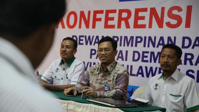 Bakal calon Bupati Gowa, Amir Uskara mengikuti fit and proper test Partai Demokrat di Hotel Horison Makassar, Senin (20/4/2015).