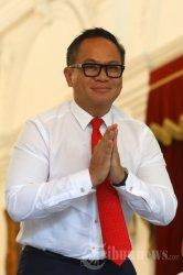 Wakil Menteri BUMN Kartika Wirjoatmodjo sebelum acara pelantikan Wakil Menteri Kabinet Indonesia Maju di Istana Merdeka, Jakarta, Jumat (25/10/2019). Presiden Joko Widodo resmi melantik 12 Wakil Menteri Kabinet Indonesia Maju.