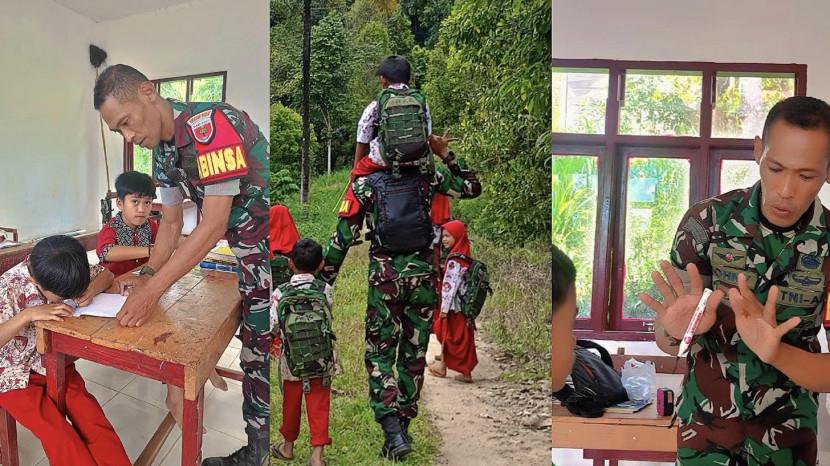 Sosok Serda Johny 7 Tahun Jadi Guru Sukarela di Pelosok Sinjai