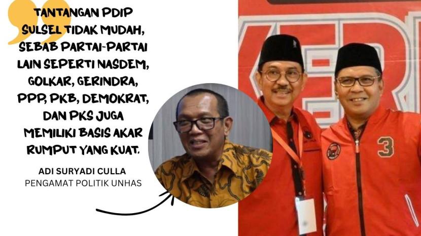 Analisis Dr Adi Suryadi Culla: Adu Kuat Danny Pomanto-Ridwan Wittiri Penentu Masa Depan PDIP Sulsel