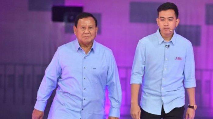 Prabowo Subianto-Gibran Rakabuming. Mahkamah Konstitusi (MK) menolak diskualifikasi pasangan Prabowo-Gibran sebagai peserta Pilpres 2024.