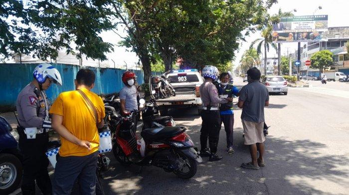 Operasi Zebra Samrat 2023 oleh Satlantas Polres Bitung, Sulawesi Utara.