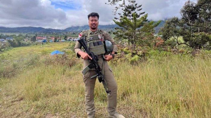 Anggota Brimob Sulawesi Utara, Briptu Rudi Agung Ashari, yang tewas saat kontak tembak dengan KKB Papua.