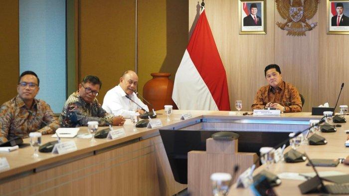 Kementerian BUMN bersama Badan Gizi Nasional saat melakukan pertemuan untuk berkolaborasi mengakselerasi Program Makanan Bergizi Gratis