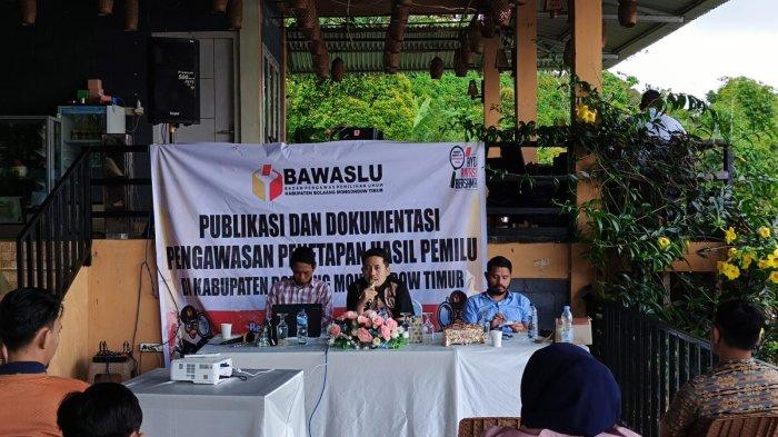 Bawaslu Kabupaten Boltim Provinsi Sulawesi Utara (Sulut) menggelar Dokumentasi Pengawasan dan Penetapan Hasil Pemilu, Jumat 19 April 2024 di Goba Molunow.