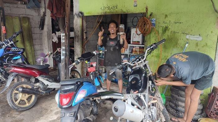 Bengkel Iming di kelurahan Bilang, Kecamatan Bunaken, Kota Manado, Sulawesi Utara.