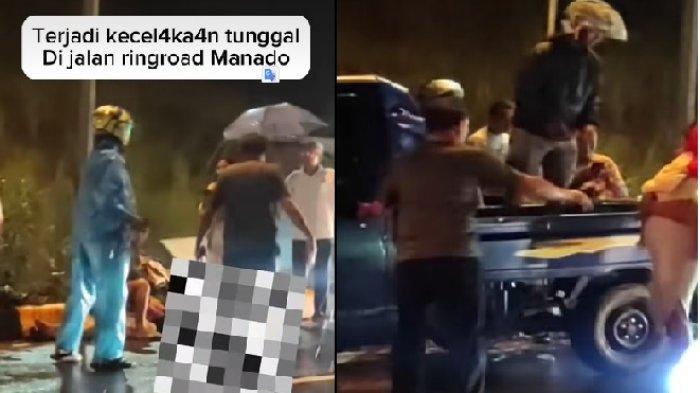 Breaking News Kecelakaan Tunggal Terjadi di Jalan Ringroad Manado Hari ini Rabu 25 Desember 2024