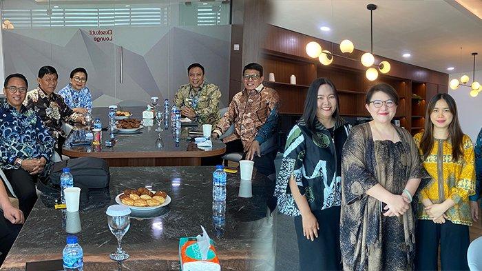 CALON KOMISARIS BSG - Calon Komisaris BSG bersama sejumlah Komite saat berfoto di Ruang Tunggu Eksekutif Lounge Lantai 8 Gedung BSG, Rabu (9/4/2025) pagi.