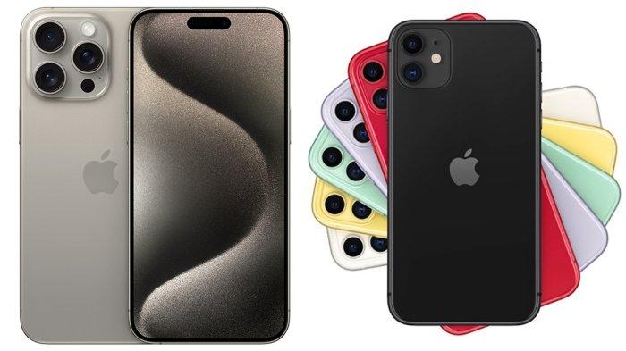 Daftar harga HP iPhone terbaru per Desember 2023. Ada iPhone 11, iPhone 14 Pro Max hingga iPhone 15.