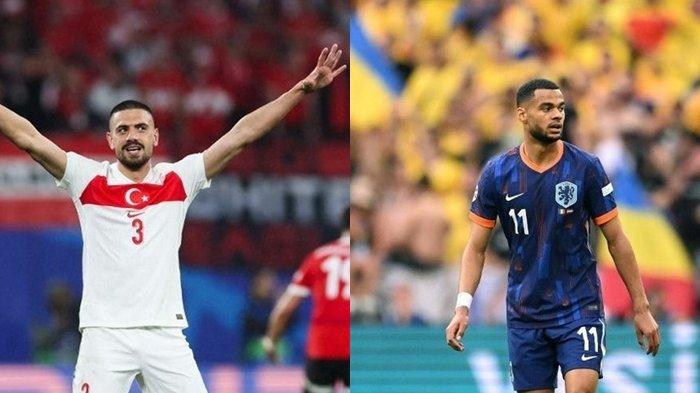 Gelandang Belanda Cody Gakpo dan Bek Turki Merih Demiral mencetak gol di laga 16 besar Euro 2024. Belanda vs Rumania dan Turki vs Austria.
