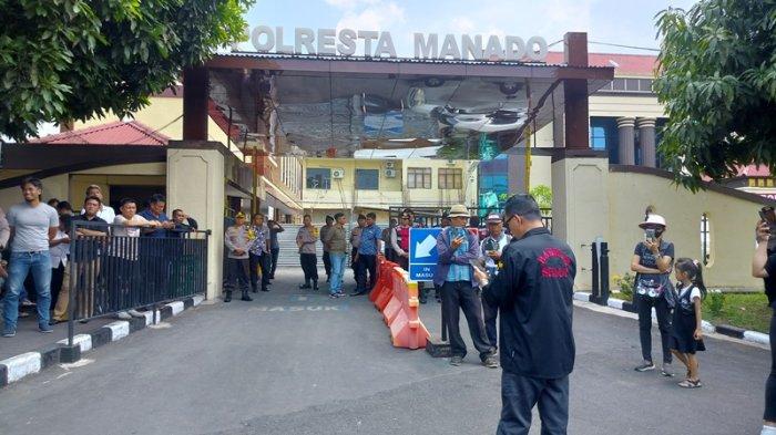 Demo dari Barmas Sulut yang digelar di Polresta Manado.
