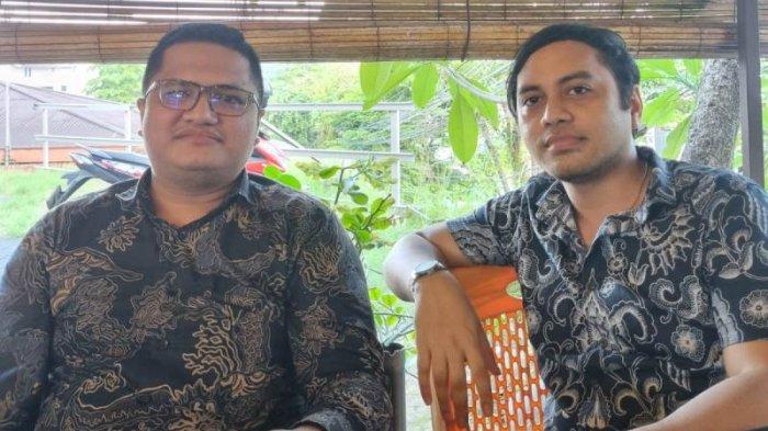 Dua orang saksi Raden Y. S Kumoro, S.H dan Oktavianus Kanaitang, S.H yang dimintai keterangan oleh Propam Polda Sulut