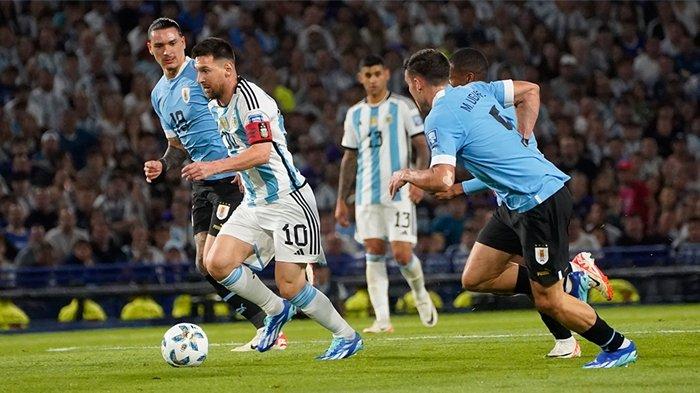 Sedang Berlangsung Live Argentina Vs Uruguay Ronald Araujo Cetak Gol