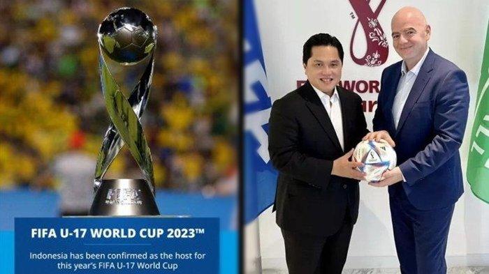 FIFA selaku induk sepak bola dunia mengumumkan penunjukan Indonesia sebagai tuan rumah Piala Dunia U17 2023 melalui sebuah pernyataan resmi.