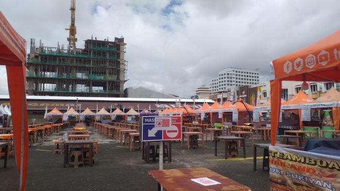 Festival Kuliner Ramadan di Kawasan Megamas, Manado, Sulawesi Utara, Kamis (7/3/2024).