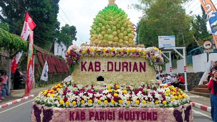 Float Milik Kabupaten Parigi Mountong, Provinsi Sulawesi Tengah, atau dikenal sebagai Kabupaten Durian dalam TIFF 2023