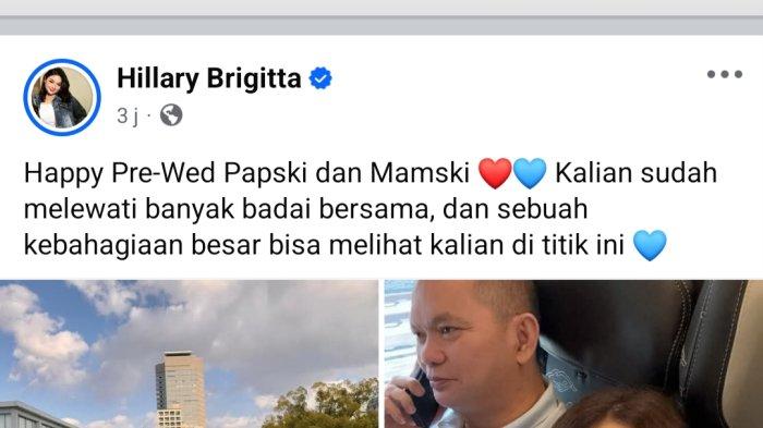 ELLY LASUT - Postingan Hillary Brigita yang memberi ucapan selamat kepada sang ayah, Elly Engelbert Lasut, Rabu (14/5/2025). Elly dan sang kekasih tengah menjalani potret pre-wedding di Jepang.