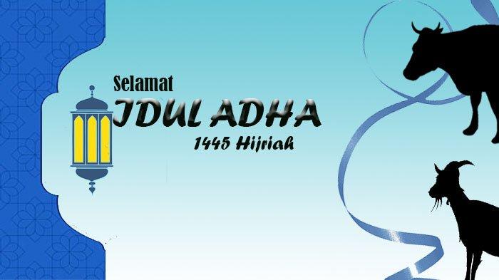 Gambar ucapan selamat idul adha 1445 hijriah tahun 2024.