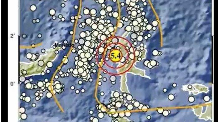 Gempa Bumi mengguncang Sulawesi Utara pada Senin (11/9/2023) malam.