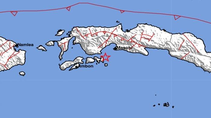 Gempa bumi terkini melanda di wilayah Saparua, Maluku Tengah, Kamis (13/7/2023) pagi.