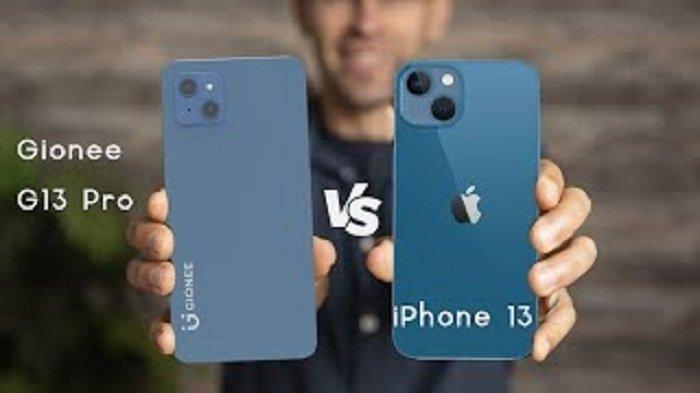 Gionee G 13 Pro yang mirip dengan iPhone 13