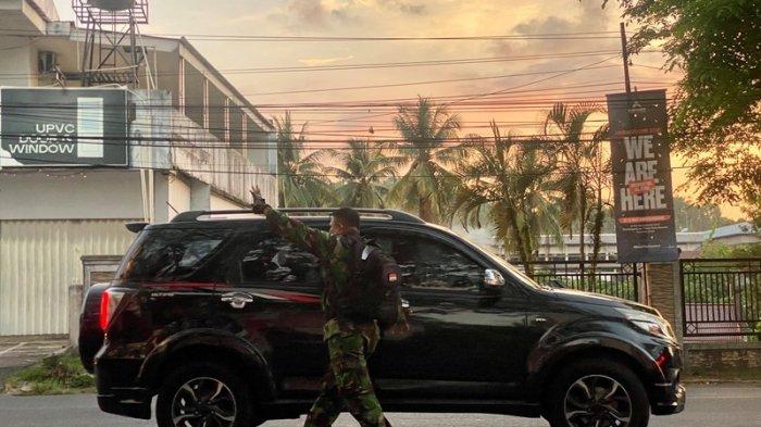 Gladei resik pengamanan menjelang kedatangan Presiden Republik Indonesia Joko Widodo atau Jokowi ke Sulawesi Utara, Rabu (27/12/2023). (tribunmanado.co.id/Wendia Putra Paputungan)