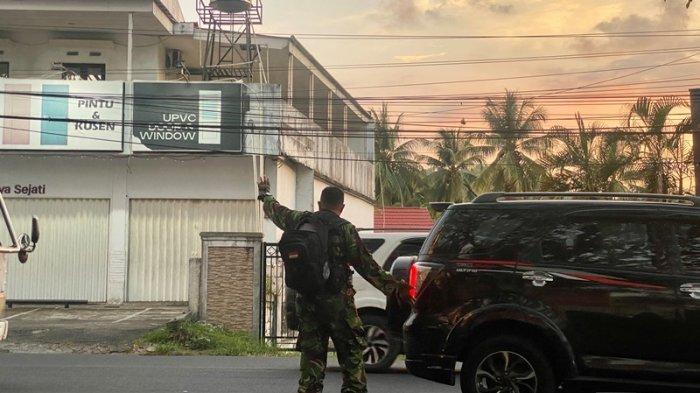 Gladei resik pengamanan menjelang kedatangan Presiden Republik Indonesia Joko Widodo atau Jokowi ke Sulawesi Utara, Rabu (27/12/2023). (tribunmanado.co.id/Wendia Putra Paputungan)