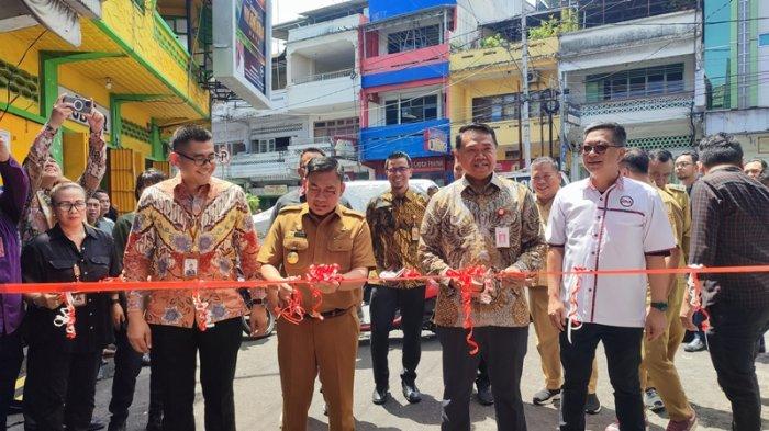 Groundbreaking Revitalisasi Kawasan Jalan Roda Manado Sulawesi Utara, Selasa (22/10/2024).